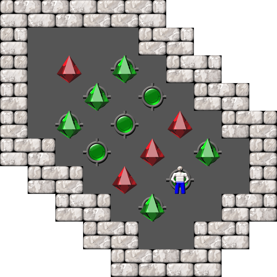 Sokoban Ghislain Martin Arranged level 38